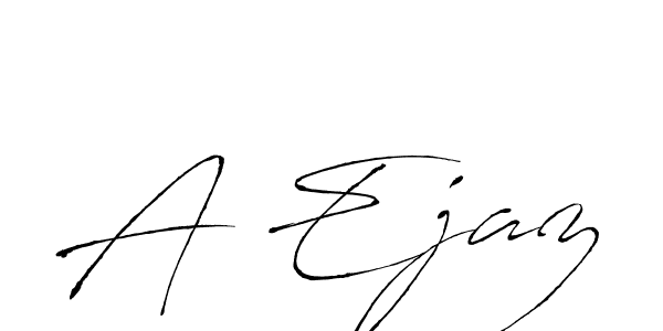 Also You can easily find your signature by using the search form. We will create A Ejaz name handwritten signature images for you free of cost using Antro_Vectra sign style. A Ejaz signature style 6 images and pictures png
